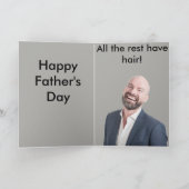 禿げた父の日 カード (内部)