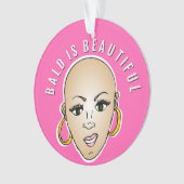 禿げた美しいですがあります オーナメント (正面)