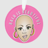 禿げた美しいですがあります オーナメント (正面)