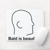 禿げた美しいですがあります マウスパッド (マウス)