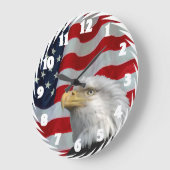 禿げたEAGLE-CLOCK ラージ壁時計 (傾斜)