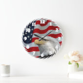 禿げたEAGLE-CLOCK ラージ壁時計 (ホーム)