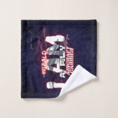 禿げていない、軍隊、軍隊 バスタオルセット (ウォッシュタオル)