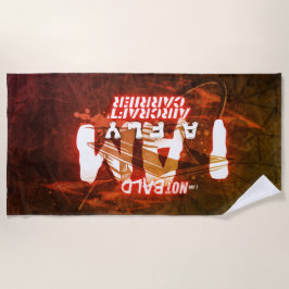 禿げていない、軍隊、軍隊 ビーチタオル