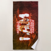 禿げていない、軍隊、軍隊 ビーチタオル (正面)