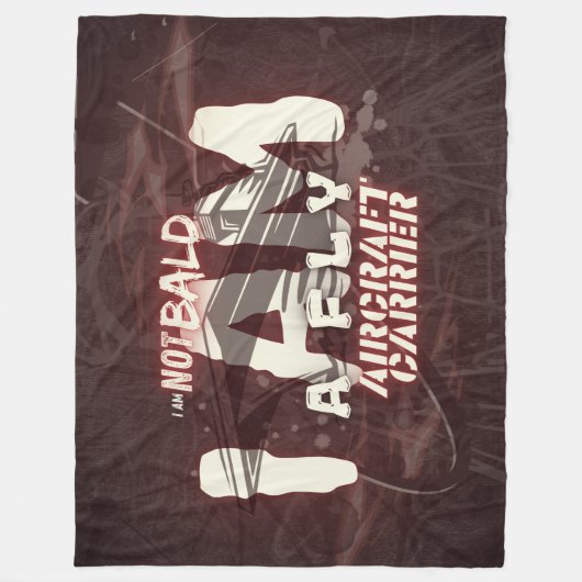 禿げていない、軍隊、軍隊 フリースブランケット (正面)