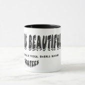 禿げています美しいマグは マグカップ (中央)