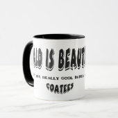 禿げています美しいマグは マグカップ (正面左)