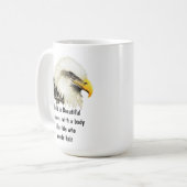 禿げは美しい ハゲ鷲 鳥 はげ ジョーク コーヒーマグカップ (正面左)
