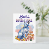 禿げるのが美しい |無毛の猫 ポストカード (スタンド正面)