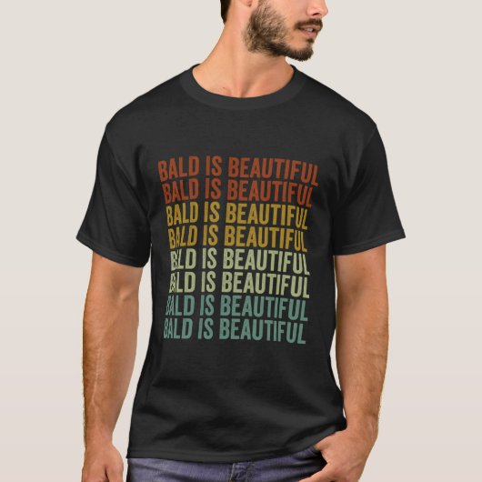 禿げるのが美しい Tシャツ (正面)