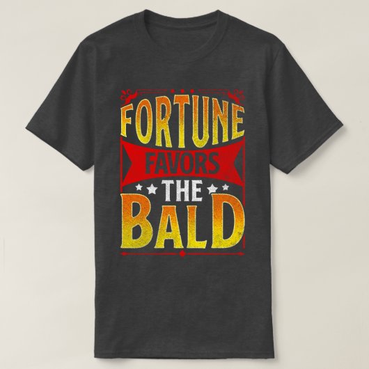 禿げ男の禿おもしろいげが好き Tシャツ (デザイン正面)