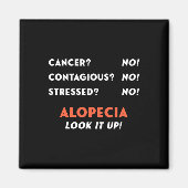 禿げ脱毛症アレアタ脱毛の問題アワ マグネット (正面)