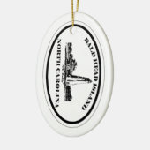 禿げ頭の島 セラミックオーナメント (左)