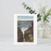 禿げ頭の崖の上の渓谷を望む ポストカード (スタンド正面)