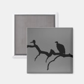 禿頭シルエット マグネット (正面/裏面)