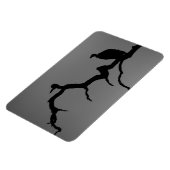 禿頭シルエット マグネット (左側)