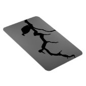 禿頭シルエット マグネット (右側)