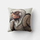 禿頭スケッチプリント クッション (裏面)