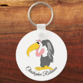 禿頭デザイン キーホルダー (正面)