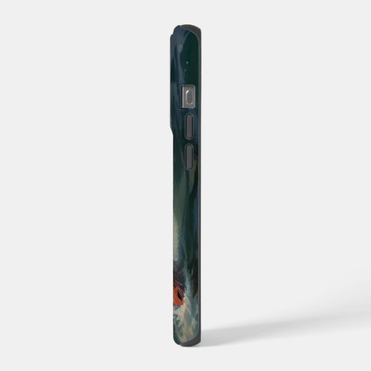 . .禿鷲が鮭を釣る iPhoneケース (左側面)