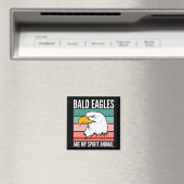 禿鷲は私の霊性動物 マグネット (インサイチュ (食洗機))