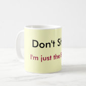 、私ありますちょうど牧師が撃たないで下さい! コーヒーマグカップ (正面左)