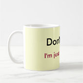 、私ありますちょうど牧師が撃たないで下さい! コーヒーマグカップ (左)