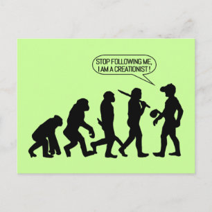 私ありますCreationistが私に続くことを止めて下さい! ポストカード