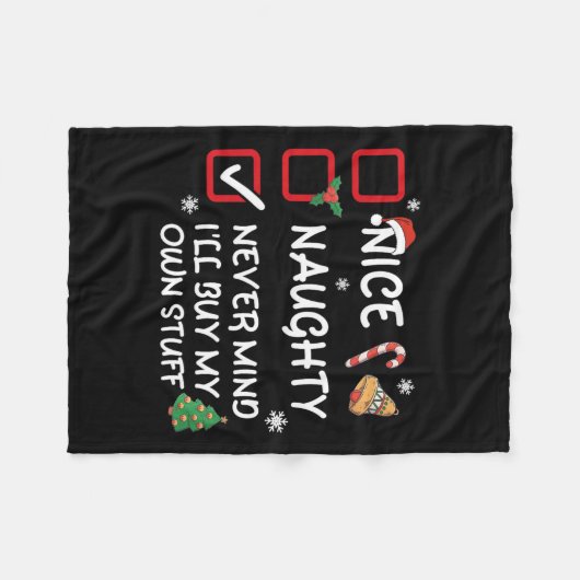 私いけなは自分の買物ファン フリースブランケット (正面(横))