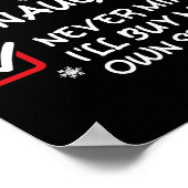 私いけなは自分の買物ファン ポスター (角)