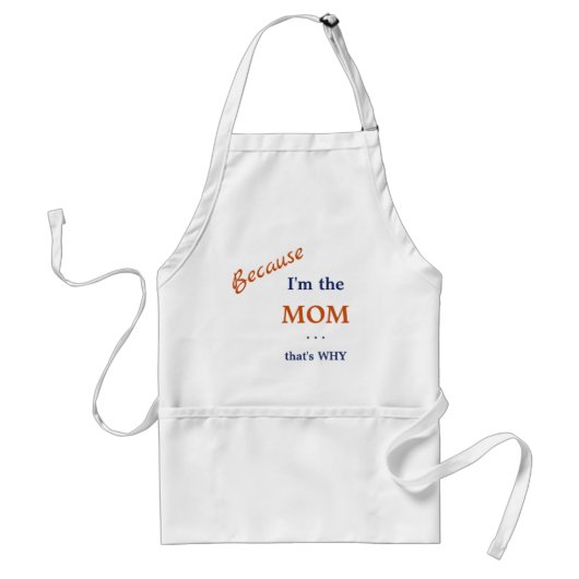 私おもしろいがママ スタンダードエプロン (正面)