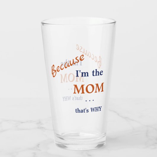 私おもしろいがママ タンブラーグラス (裏面)