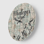 私おもしろいが何であれ退職退職した ラージ壁時計 (傾斜)