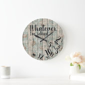 私おもしろいが何であれ退職退職した ラージ壁時計 (ホーム)