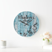 私おもしろいが何であれ退職退職した ラージ壁時計 (ホーム)