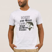 私おもしろいが妻の夫と言ったのを魚釣りは申し訳ない Tシャツ (正面)