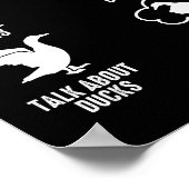 私おもしろいが暇な時に行う事を6つアヒルにする ポスター (角)