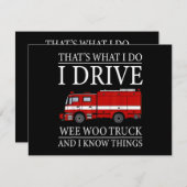 私おもしろいが運転しているのは消防士だ シーズンカード (正面/裏面)