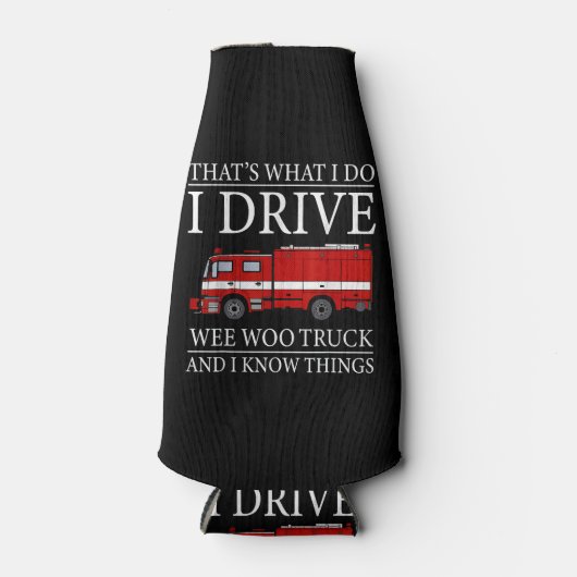 私おもしろいが運転しているのは消防士だ ボトルクーラー (正面)