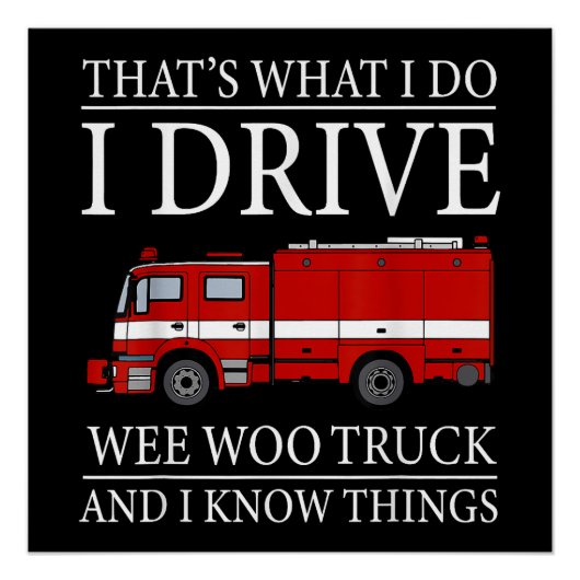 私おもしろいが運転しているのは消防士だ ポスター (正面)