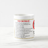 私おもしろいが50誕生日の時カスタマイズに コーヒーマグカップ (中央)