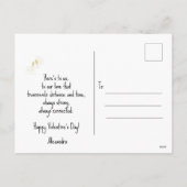 私おもしろいたちの愛は |バレンタインデー シーズンポストカード (裏面)