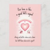 私おもしろいたちの愛は |バレンタインデー シーズンポストカード (正面)