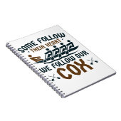 私おもしろいたちのCoxでボートのクルー後を追チームのコックスワイン ノートブック (右側)