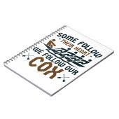 私おもしろいたちのCoxでボートのクルー後を追チームのコックスワイン ノートブック (左側)