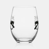 私おもしろいに話し🍷 ステムなしワイングラス (左)