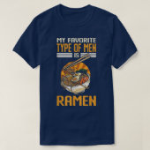 私おもしろいのお気に入りのラーメン日本の麺 Tシャツ (デザイン正面)