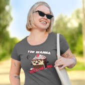 私おもしろいのケーキを食べたい Tシャツ