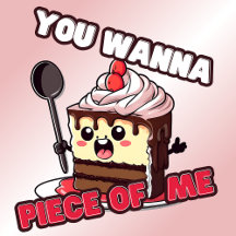 私おもしろいのケーキを食べたい